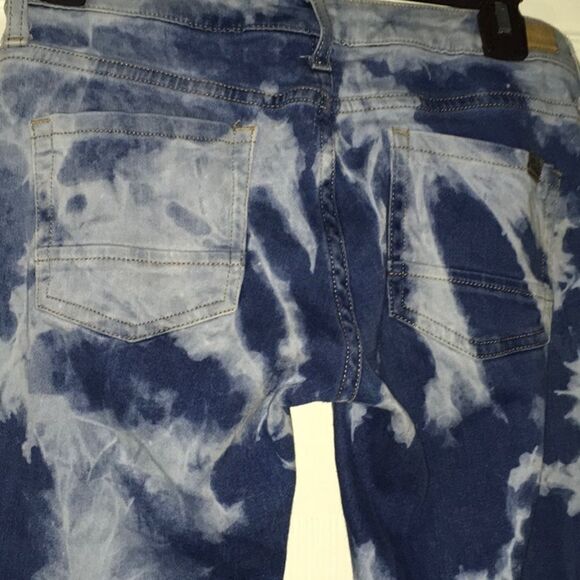 Mng by mango jeans womens size 6 Ella tie-dye low-rise coastal two-tone cool - Picture 10 of 16